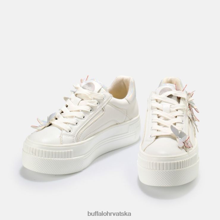 bijela Buffalo paired butterflies sneaker niske veganske |tenisice TDD6T32